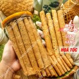  Bánh Ống Mè Nước Cốt Dừa ( Bánh Quế Dừa Hương Vani ) - Lon 250gram 