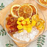  Trà Kim Quất Hồng Đào (Cốt Trà Tắc, Kim Quất, Cam Vàng,  Nho Khô, Trà Đào Túi Lọc, Chanh Dây, Đường Phèn) 