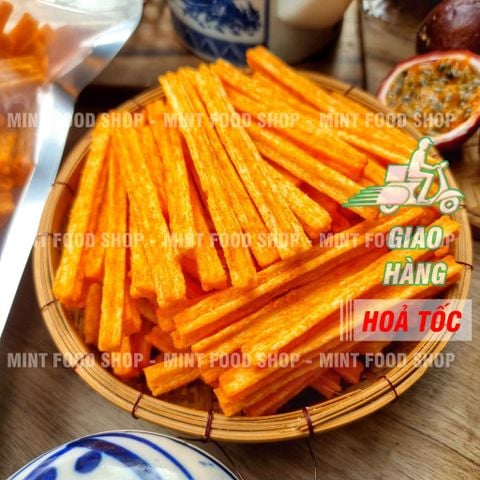  Khoai Tây Lắc Bột Phô Mai Dạng Ống - Túi 500gr 