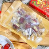  Táo Đỏ Kẹp Sữa Nhân Hạt Điều (Burger táo đỏ nhân marshmallow sữa kẹp hạt điều) Túi 500gr 