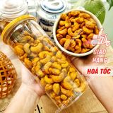  Hạt Điều Rang Tỏi Ớt Loại 1 Lon 500gr 