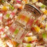  Mứt Rau Câu Sữa (Mứt Rau Câu 2 Màu) Lon 400gr 