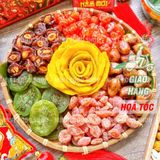  Hộp Quà Tết Lục Vị (Ô Mai Mận Cơm/ Xí Muội Đào Chẻ/ Xí Muội Mơ Đào/ Kiwi/ Xoài/ Chà Là) Hộp 785g 