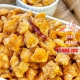  Tóp Mỡ Liền Da Muối Tỏi - Mắm Hành + Da Heo + Da Gà + Da Cá Túi 1kg 