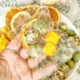  Combo 30 Gói Trà Detox Mix Chanh Dây Cam Tắc Xanh + Tặng Bình Thủy Tinh (Trà hoa quả Sấy Khô - Trà Thảo Mộc) 