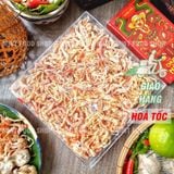  Hộp Qùa Tết Khô Mực Xé Sợi Hấp Nước Dừa (Hộp Vuông Kim Cương) - Hộp 500Gr 