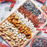  Hộp Hoa Mai Mix Hạt Lục Vị(Hạt Dẻ Cười/ Hạnh Nhân Rang Bơ/ Hạt Điều Rang Muối / Hạt Bí/ Hạt Dưa/ Hạt Hướng Dương)Hộp535g 