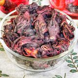  Trà Hoa Atiso Đỏ/ Bông Hibiscus (Hoa Bụp Giấm) - Chai Thủy Tinh Cao Cấp 220gr 