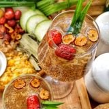  Set Nguyên Liệu Nấu Mủ Trôm Hạt Chia Nấm Tuyết Tặng Kèm Táo Đỏ (Set Tự Nấu Tiện Dụng - Nấu 12 - 15 Chén) 