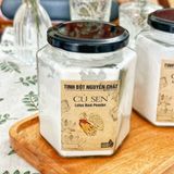  Tinh Bột Củ Sen 100% Nguyên Chất Từ Củ Sen Tươi - Hủ Thủy Tinh Cao Cấp 500gr 