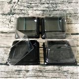  Set 10 Hộp Nhựa Đế Đen Đựng Bánh Trung Thu XY-80S - Đựng Bánh 125 -150gr 