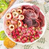  Combo 30 Gói Trà Detox Mix SƠN TRA HOA HỒNG THANH LONG + Tặng Bình Thủy Tinh (Trà hoa quả Sấy Khô - Trà Thảo Mộc) 