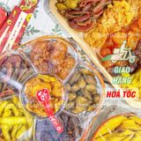  Hộp Quà Hoa Mai Mix 6 Loại Trái Cây Sấy Muối Ớt - Hộp Quà Tết Lục Vị (Dâu Tây/Cóc/Ổi Hồng/Thơm/ Xoài/Mận Sấy Muối Ớt) 