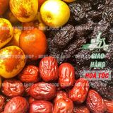 Táo Tàu Đen Mix Táo Đỏ Tân Cương Sấy Dẻo 100% Không Đường - Lon 450gram 