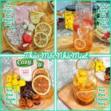  Trà Trái Cây Sấy Lạnh:Dâu Dứa - Kim Quất Hồng Đào - Tắc Chanh Leo - Bưởi Đỏ Nhiệt Đới - Ổi Hồng Xí Muội - Vải Hoa Hồng 