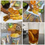  Trà Cam Quế Sả Mix Hoa - 1 Set 