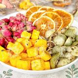  Combo 30 Gói Trà Detox Mix Chanh Dây Cam Hoa Hồng Tắc Xanh + Tặng Bình Thủy Tinh (Trà hoa quả Sấy Khô - Trà Thảo Mộc) 