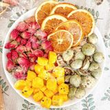  Combo 30 Gói Trà Detox Mix Chanh Dây Cam Hoa Hồng Tắc Xanh + Tặng Bình Thủy Tinh (Trà hoa quả Sấy Khô - Trà Thảo Mộc) 