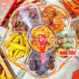  Hộp Quà Hoa Mai Mix 6 Loại Trái Cây Sấy Muối Ớt - Hộp Quà Tết Lục Vị (Dâu Tây/Cóc/Ổi Hồng/Thơm/ Xoài/Mận Sấy Muối Ớt) 