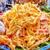  Mực Sợi Sấy Bơ Tỏi Lon 300gr 