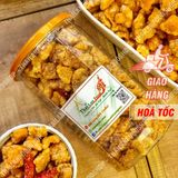  Tóp Mỡ Liền Da Muối Tỏi - Mắm Hành + Da Heo + Da Gà + Da Cá Túi 1kg 