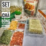  Set Cơm Cháy Chà Bông Mỡ Hành Đầy Đủ Nguyên Liệu - 6 Miếng 