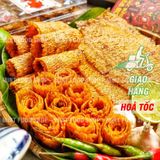  Hộp Qùa Tết Mực Cán Tẩm Vị Nguyên Con (Hộp Vuông Kim Cương) - Hộp 500Gr 