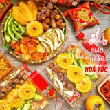  Hộp Kim Cương Mix 6 Loại Trái Cây Sấy Dẻo (Thơm/ Đu Đủ/ Vỏ Bưởi Thái Lan/ Vỏ Bưởi Đường Phèn/ Chà Là/ Xoài) - Hộp Quà 