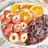  Combo 30 Gói Trà Detox Mix SƠN TRA CAM ATISO + Tặng Bình Thủy Tinh (Trà hoa quả Sấy Khô - Trà Thảo Mộc) 
