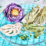  Trà Hoa Sen (Lotus) Mix Củ Sen - Hộp 5 Set (Hoa Sen - Củ Sen - Lá Sen - Cỏ Ngọt) 