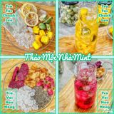  Trà Trái Cây Sấy Lạnh:Dâu Dứa - Kim Quất Hồng Đào - Tắc Chanh Leo - Bưởi Đỏ Nhiệt Đới - Ổi Hồng Xí Muội - Vải Hoa Hồng 