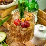  Set Nguyên Liệu Nấu Mủ Trôm Hạt Chia Nấm Tuyết Tặng Kèm Táo Đỏ (Set Tự Nấu Tiện Dụng - Nấu 12 - 15 Chén) 