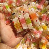  Mứt Rau Câu Sữa (Mứt Rau Câu 2 Màu) Lon 400gr 