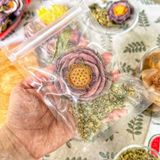  Trà Hoa Sen (Lotus) Mix Tâm Sen (Tim Sen) - Hộp 5 Set (Hoa Sen, Tâm Sen, Lá Sen, Cỏ Ngọt) 