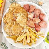  Combo 30 Gói Trà Detox Mix DÂU THƠM XOÀI + Tặng Bình Thủy Tinh (Trà hoa quả Sấy Khô - Trà Thảo Mộc) 