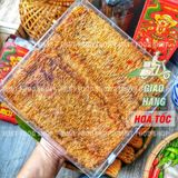  Hộp Qùa Tết Mực Cán Tẩm Vị Nguyên Con (Hộp Vuông Kim Cương) - Hộp 500Gr 