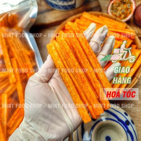  Khoai Tây Lắc Bột Phô Mai Dạng Ống - Túi 500gr 