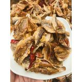  Khô Cá Đù Giòn Cháy Bơ Tỏi Lon 250Gram 
