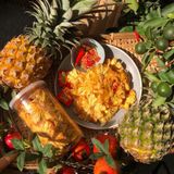  Thơm Sấy Muối Ớt Lon 300Gr - 500gr 