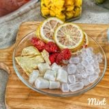  Trà Bưởi Đỏ Nhiệt Đới Mix Trái Cây Sấy Lạnh (Cốt trà bưởi, Chanh Vàng, Dừa, Dâu Tây, Dứa, Đường Phèn)- Hộp 5 Set & 1 Set 