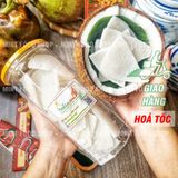  Mứt Dừa Non Miếng Vị Vani Sữa - Lon 400Gram 