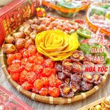  Hộp Quà Tết Lục Vị  (Ô Mai Mận Cơm/ Xí Muội Đào Chẻ/ Xí Muội Mơ Đào/ Kiwi/ Xoài/ Chà Là) Hộp 785g 