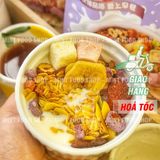  Hạt Dinh Dưỡng Sữa Chua Trái Cây Meizhoushike Yogurt, Nuts Oatmeal - Gói Màu Tím 400Gr 