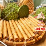  Bánh Ống Mè Nước Cốt Dừa ( Bánh Quế Dừa Hương Vani ) - Lon 250gram 