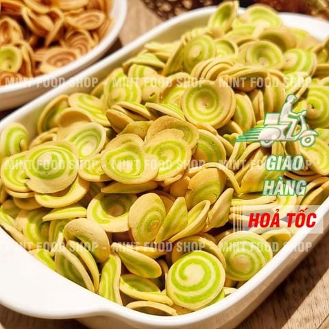  Bánh Tai Heo Nhí Trung Hiếu Vị Trà Xanh - Lon 350gr 