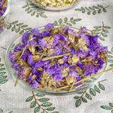  Trà Hoa Lưu Ly (Hoa Salem Tím) Sấy Khô - Chai Thủy Tinh Cao Cấp 200gr 