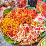  Hộp Khô Hoa Mai Lục Vị (Khô Bò/ Khô Mực Cán/ Khô Mực Sợi Hấp Dừa/ Khô Heo Tỏi/ Chà Bông Ruốc Heo/ Khô Gà) - Hộp Quà Tết 