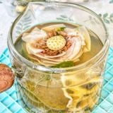  Trà Hoa Sen (Lotus) Mix Củ Sen - Hộp 5 Set (Hoa Sen - Củ Sen - Lá Sen - Cỏ Ngọt) 