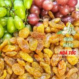  Nho Lion Vàng Sấy Dẻo Không Đường Trái To - Lon 500gr 