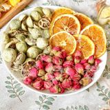  Combo 30 Gói Trà Detox Mix Cam Hoa Hồng Tắc Xanh + Tặng Bình Thủy Tinh (Trà hoa quả Sấy Khô - Trà Thảo Mộc) nhiều vị 